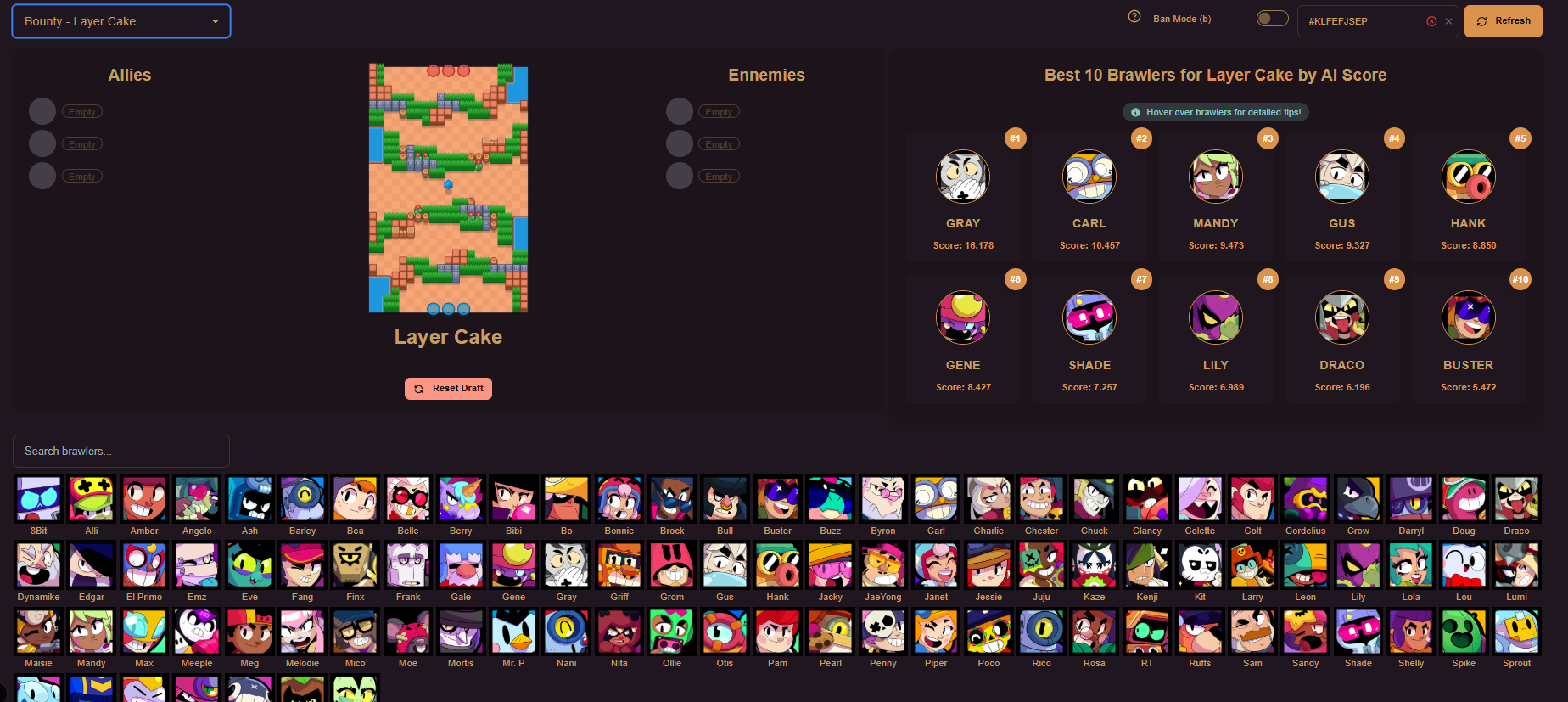 Draft Tool Interface